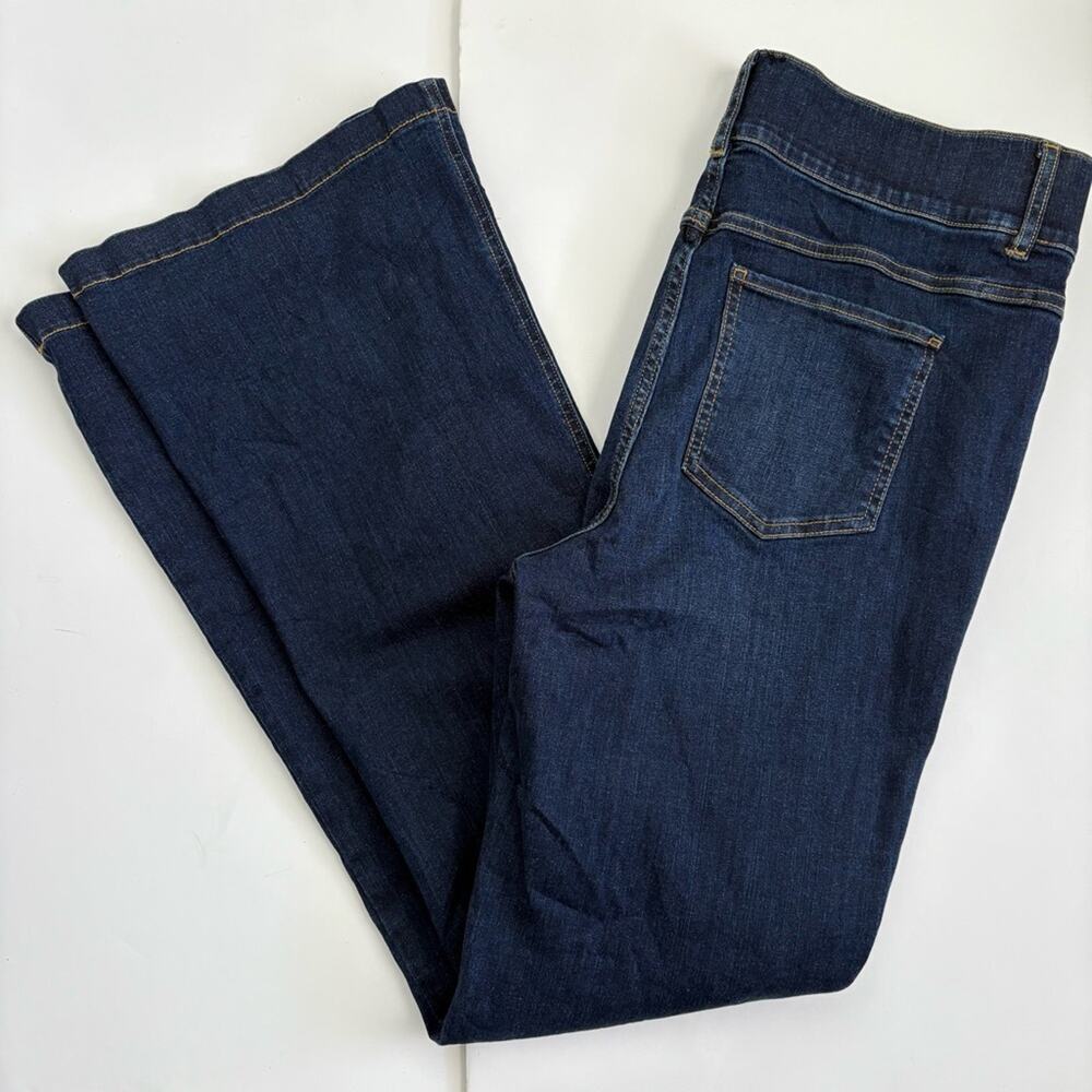 Spanx Dark Denim Flare Pull On Jeans - Picture 2 of 5